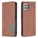 Чохол-книжка з кишеньками UniCase Geometric Pattern для Samsung Galaxy A22 (A225) / M22 (M225) - Coffee - зображення 2