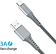 Кабель Grand-X USB Type-C FC-12G 3A 1.2 м Grey (FC-12G) - изображение 4