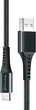 Кабель Grand-X USB Type-C FC-12B 3A 1.2 м Black (FC-12B) - изображение 1