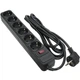 Сетевой фильтр питания Patron 3.0 m3*1mm2 (SP-1063) 6 розеток BLACK (EXT-PN-SP-1063) - изображение 1
