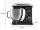Тестомес миксер планетарный Zeegma PLANEET CHEF BLACK 2200 Вт - изображение 8