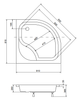 Душовий піддон Besco DIPER 1 80x80 (BAD-80-NK) - зображення 4