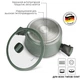 Кастрюля Fissman Brilliant со стеклянной крышкой и антипригарным покрытием XylanPlus 24х12см/4.5л (14382) - изображение 6