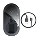 Бездротове зарядний пристрій Baseus Simple 2-in-1 Wireless Charger Pro Edition For Phones + Pod Transparent (WXJK-CA02) - зображення 1