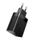 Мережевий зарядний пристрій Baseus Mirror Lake Dual QC Digital Display quick Charger A+A EU Black (CCJMHA-A01) - зображення 3