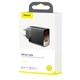 Мережевий зарядний пристрій Baseus Mirror Lake Dual QC Digital Display quick Charger A+A EU Black (CCJMHA-A01) - зображення 5