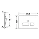 Клавіша змиву, безконтактна Duravit A1 (скло біле) (WD5003012000) - зображення 5