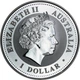 1oz срібна монета Рік Півня 1 долар 2005 Австралія (позолота) - зображення 2