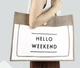 Сумка льняная Hello Weekend GABWE плетеная М Белый - изображение 4