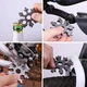 Мультитул Snowflake Wrench Key инструмент снежинка с отверткой и гаечным ключом 17 в 1 6,5 x 6,5 x 0,9 см Черный - изображение 3