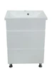 Тумба Bari с умывальником Bianco 60 (2 ящика) белая - изображение 3