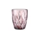 Набір склянок із кольорового скла Glassware 6 шт 240 мл Рожевий (Великий ромб) 1031A - зображення 1