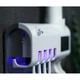 Держатель диспенсер для зубной пасты и щеток автоматический 3 в 1 Toothbrush sterilizer W-020, УФ-стерилизатор (О-1018-Z) - зображення 5