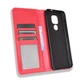 Чехол книжка на Motorola Moto E7 Plus (карманы для карт) Red (20166-2D) - изображение 2