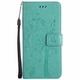 Чехол для Samsung Galaxy A12 A125 (рисунок кот и дерево) Turquoise (20199-32) - изображение 1