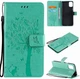 Чехол для Xiaomi Redmi Note 10 Pro (рисунок кот и дерево) Turquoise (21873-32) - изображение 2