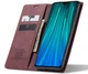 Чехол книжка с магнитом CaseMe на Xiaomi Redmi Note 8 Pro Wine (15548-42) - изображение 2