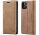 Чехол книжка с магнитом CaseMe на Apple iPhone 12 Brown (20826-30) - изображение 1