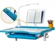 Комплект парта и стульчик Evo-kids BD-23 (стол+стул+полка+лампа) столешница белая / цвет пластика розовый BD-23 PN - изображение 5