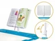 Комплект парта и стульчик Evo-kids BD-23 (стол+стул+полка+лампа) столешница белая / цвет пластика розовый BD-23 PN - изображение 7