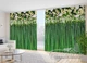 3D - Фото Штори і тюль PHOTODECOR "Квіткові ламбрекени і бамбук" - зображення 2