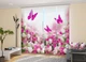 3D - Фото Шторы и тюль PHOTODECOR "Белые тюльпаны с розами и бабочками" - изображение 13