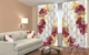 Фото Штори PHOTODECOR "Червоні 3D квіти зі стразами" - зображення 2