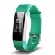Розумний Фітнес Браслет Smart Band Supero Id115 Original Plus З Пульсометром Зелений - зображення 1