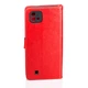 Чехол Idewei для Realme C11 2021 книжка кожа PU с визитницей красный - изображение 3