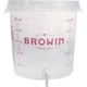 Ємність для бродіння (ферментер) прозора BROWIN з кришкою і краном 30 л - зображення 3