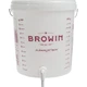 Ємність для бродіння (ферментер) з кришкою і краном 15 л, BROWIN - зображення 3