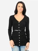 Кардиган вязаный женский Colin's CL1006475BLK XS Черный - изображение 1