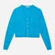 Кардиган вязаный женский Stradivarius 01612730050 M Голубой - изображение 5