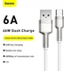 Кабель Baseus Cafule Metal Data Type-C 66W 1 м (CAKF000102) - изображение 3