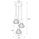 Светильник лофт MSK Electric Diadem подвесной на круглом основании NL 2215-3R - изображение 2