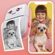 Детский термопринтер A-Toys Printer Kity-01 Bluetooth с термопечатью фотографий, текста со смартфона Бело-розовый - изображение 3