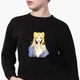Свитшот для девочек Сейлор Мун (Sailor Moon) (9509-2925-6) 134-140 см Черный - изображение 2