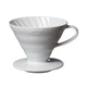 Пуровер Воронка HARIO V60 02 для заваривания кофе на 1-4 чашки КЕРАМИЧЕСКИЙ БЕЛЫЙ VDC-02W - изображение 1