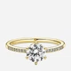 Серебряное кольцо Pandora Moments 168289C01 58 Золотистое (00012366) - изображение 1
