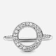 Серебряное кольцо Pandora Signature 191039CZ 60 Серебристое (00012469) - изображение 1