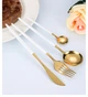 Набор столовых приборов Kitchen на 1 персону Белый / Золотистый - изображение 7