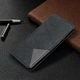 Чехол-книжка с кармашками UniCase Geometric Pattern для Samsung Galaxy A71 (A715) - Black - изображение 5