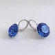 Серьги родированные с камнями Swarovski - изображение 2