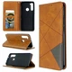 Чехол-книжка с кармашками UniCase Geometric Pattern для Xiaomi Redmi Note 8T - Brown - изображение 1