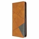 Чехол-книжка с кармашками UniCase Geometric Pattern для Xiaomi Redmi Note 8T - Brown - изображение 2