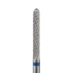 Фреза твердосплавная Nail Drill для снятия гель-лака (Цилиндр, полусферический конец),145190023/2.35 AFB (синяя насечка) - изображение 1