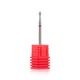 Фреза твердосплавная Nail Drill для педикюра (Шарик), 001 140 023 (красная насечка) - изображение 2