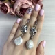Серебряные серьги SilverBreeze с натуральным жемчугом барочным (2041917) - изображение 2