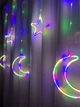 Гірлянда штора - зірки та півмісяці LED modeling lamp 9m-1 Мультикольорова, гірлянда новорічна 3.7м (1008869-Other) - зображення 2