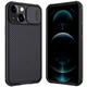 Карбонова накладка Nillkin Camshield (шторка на камеру) Apple iPhone 13 (6.1") Чорний / Black Без бренду - зображення 6
